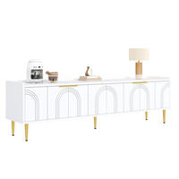 TV-LOWBOARD 170/35/47,5 cm weiß aus MDF mit Kabeldurchführung - Weiß, Holzwerkstoff (170/47.5/35cm) - OKWISH