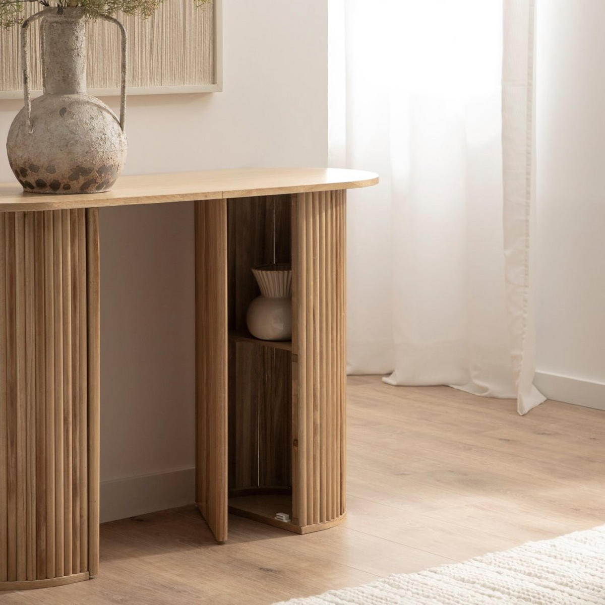 KONSOLENTISCH Trena Natürlich 110 cm x 74 cm - Naturfarben, Holzwerkstoff (40/110/74cm)