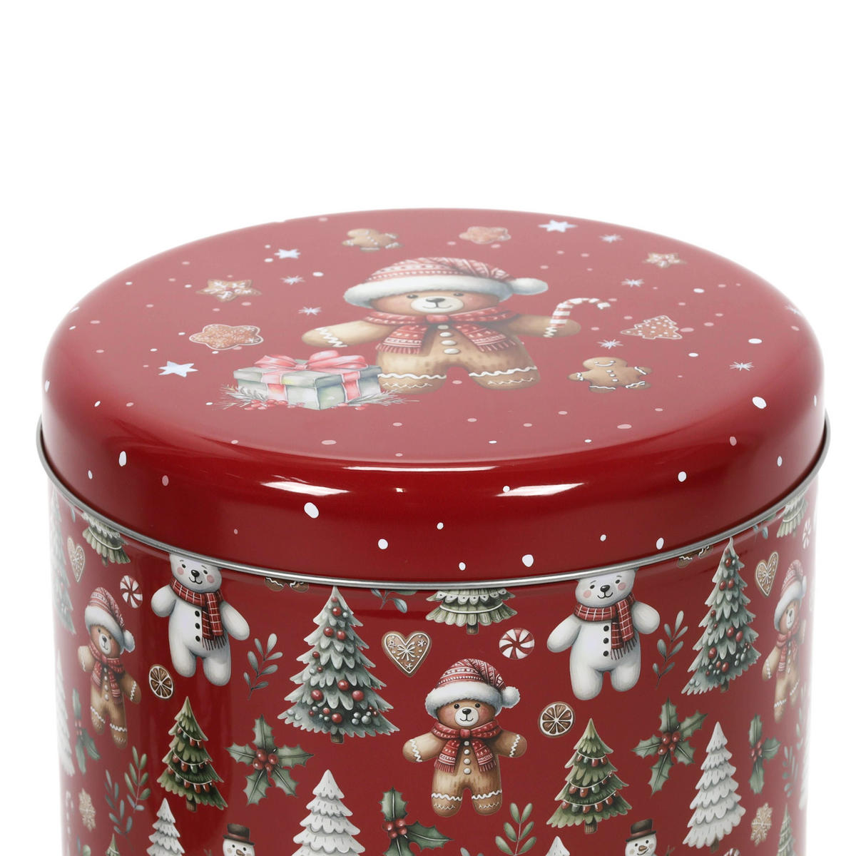 METALLBEHÄLTER 2er-Set - Rot, Metall (20/20/20cm) - Home Styling Collection