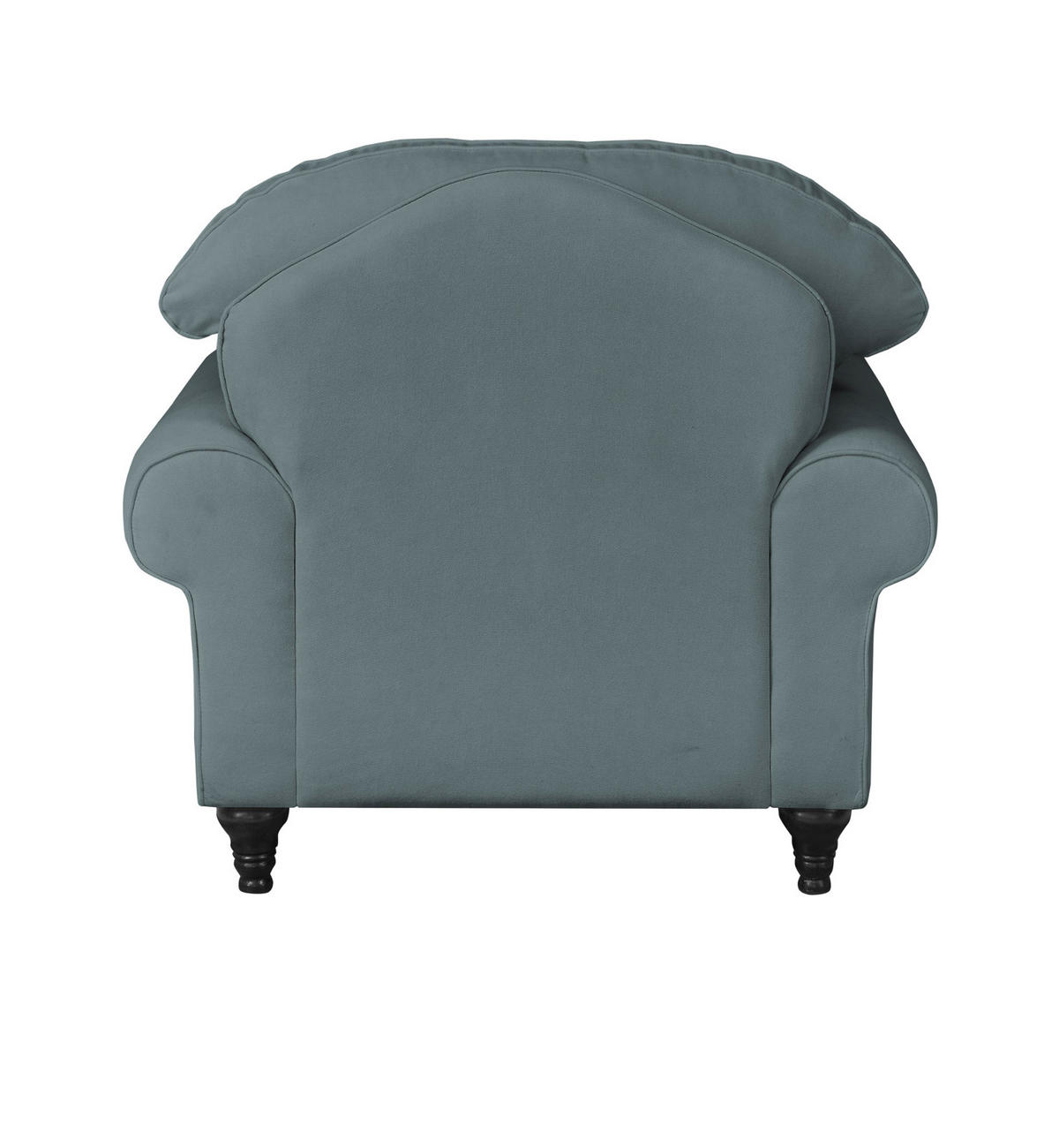 SESSEL grau Landhaus, Loungesessel 110 cm - Braun/Grau, Holz/Textil (110/95/100cm) - Furn.Design