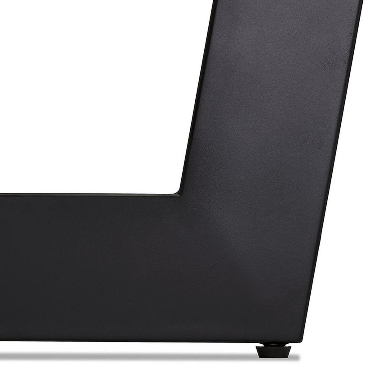 ESSTISCH Rund Holz Metallgestell Modern ZERANI, Braun 120x120x75 cm - Schwarz/Braun, Holz/Metall (120/120/75cm) - KADIMA DESIGN