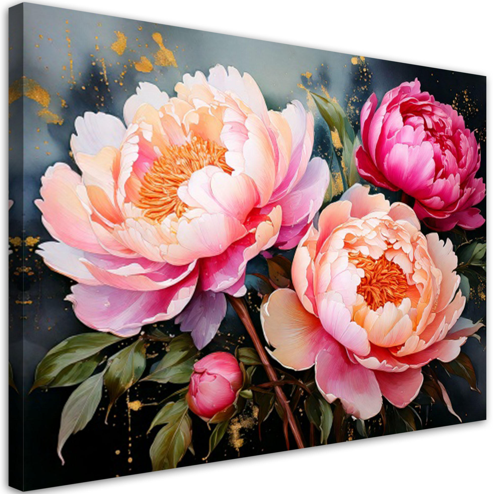 Feeby Leinwandbild Rosa 120x80 cm