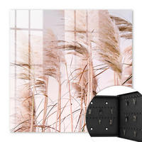 SCHLÜSSELBOX Schwarz 30x30 cm- Türöffnung nach rechts - Sinnliche Natur - Beige, Metall (30/30/5cm) - TULUP
