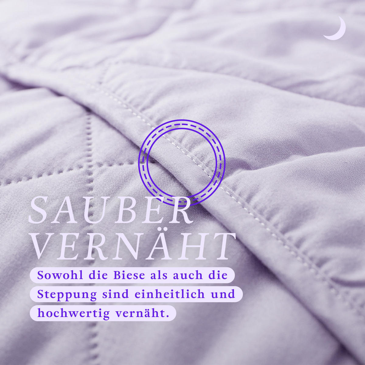 SOMMERBETT Steppbett leicht Flieder 135x200 cm - Flieder, Textil (135/200cm) - Bestlivings