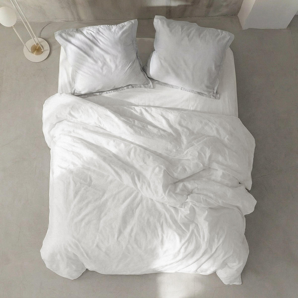 BETTBEZUG Basic percal Weiss 200x200 cm (Komfortgrösse) - Weiß, Textil (200/200cm) - Happy Friday