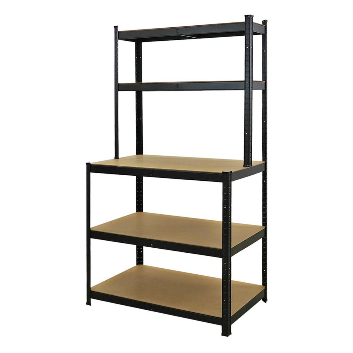 WERKBANK Giant Beast 2er-Set 180x100x60cm Fachlast 175kg Schwarz - Schwarz, Metall (200/180/60cm) - PROREGAL