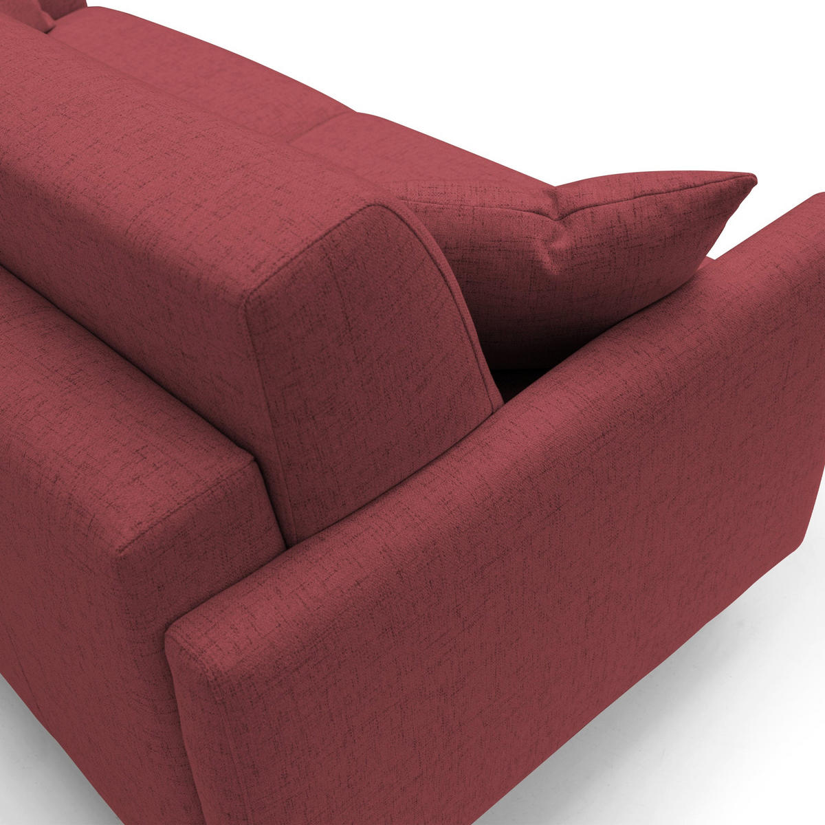 SCHLAFSOFA Edgar - Rot, Textil (180/94/97cm) - Divani.store