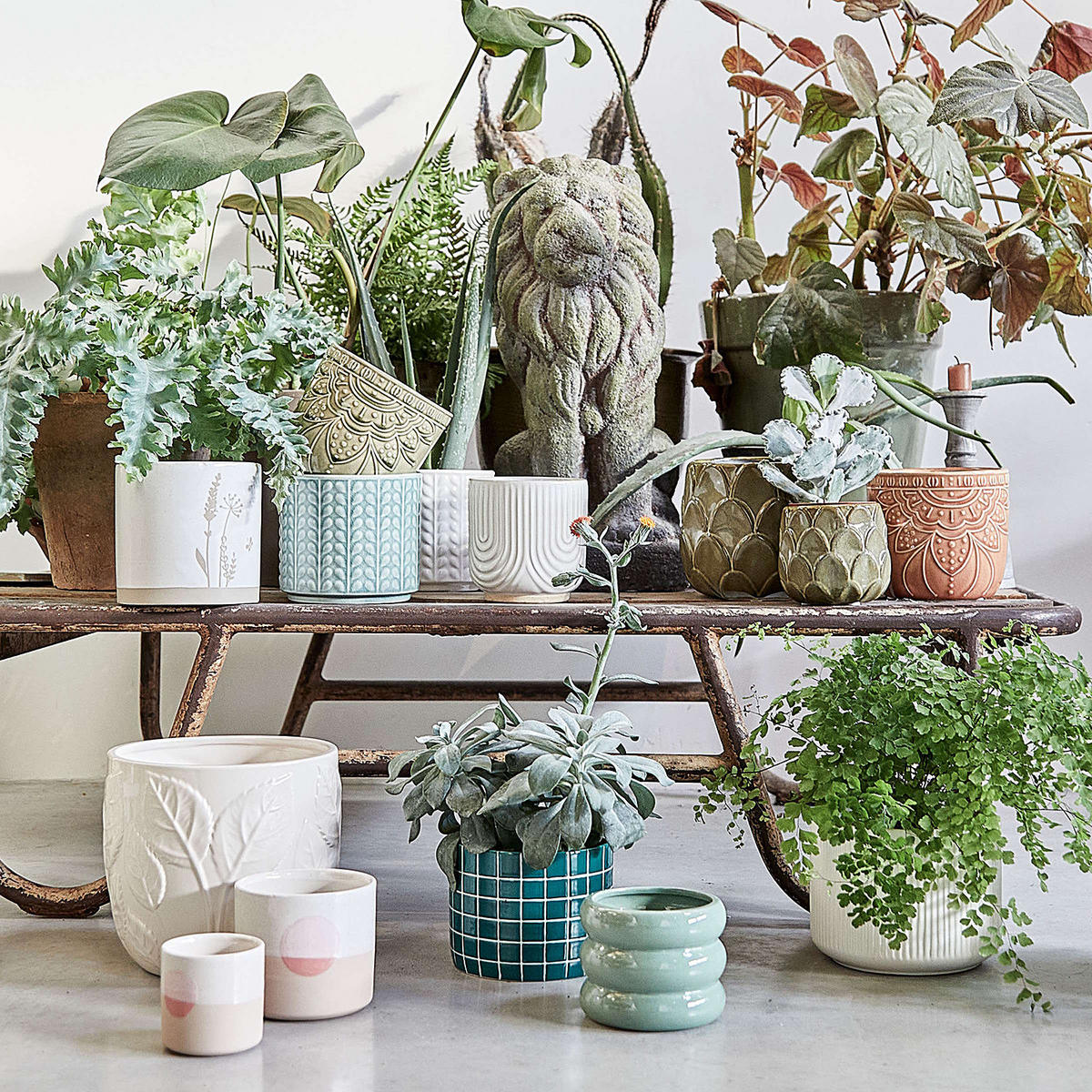 BLUMENTOPF (4er Set) Sunset - Multicolor, Keramik (10cm) - Butlers