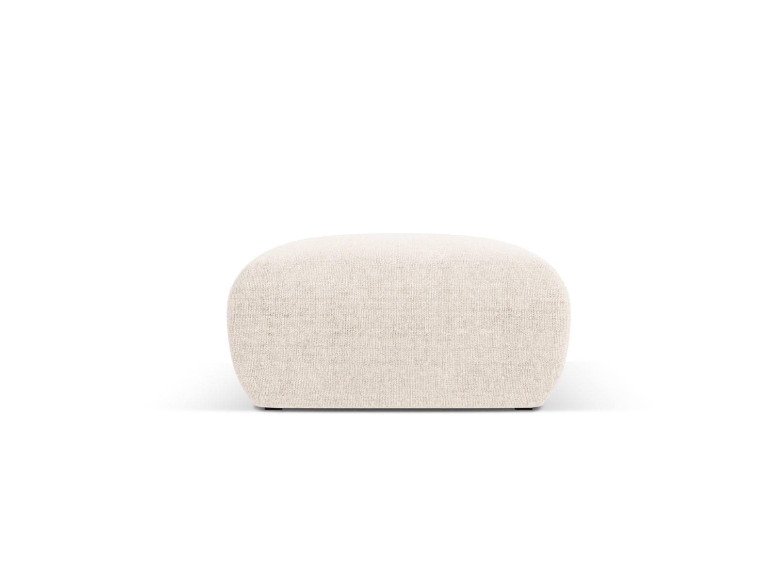 POUF Molino aus Chenille-Stoff leichtes beige - Creme, Textil (75/36/75cm) - Micadoni