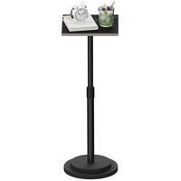 BEISTELLTISCH höhenverstellbar Schwarz 45-78 cm - Schwarz, Metall (26.5/26.5/75cm)