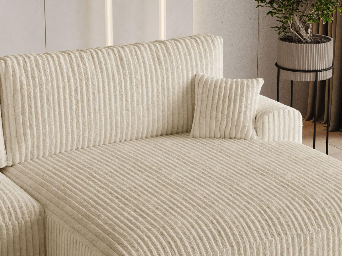 ECKSOFA Serene Beige Rechts - Beige, Holz/Textil (145/259cm) - Graingold