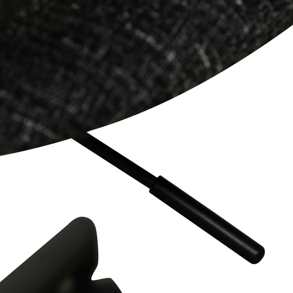 DREHSTUHL höhenverstellbar in Webstoff Schwarz - Schwarz, Textil/Metall (60/82/57cm) - Furnhouse