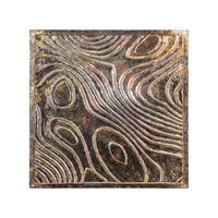 WANDPANEEL Connolly Braun 90/2.5/90cm - Braun, Holz (2.5/90/90cm) - PTMD Collection