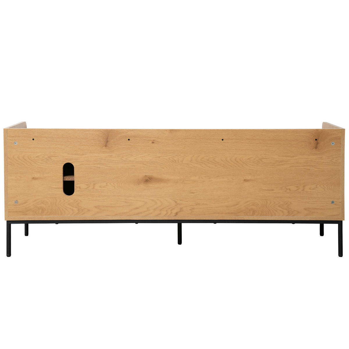 TV-SCHRANK, Beigefarbe - Beige, Holz (40/56/150cm) - Oviala