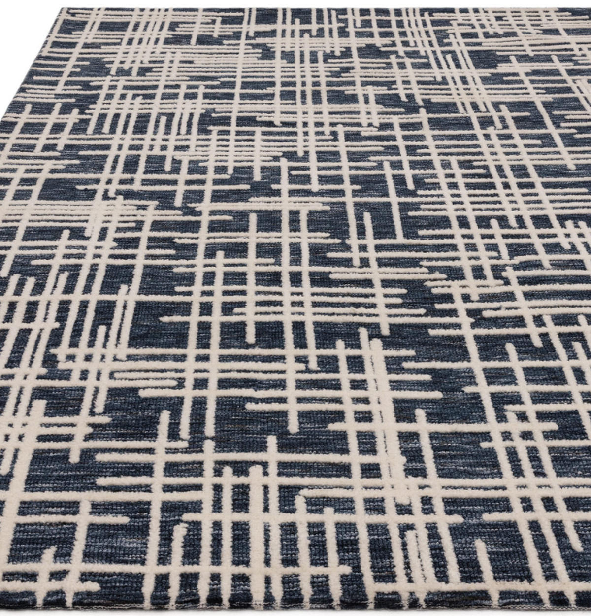 TEPPICH modern Flachgewebe KEMY Blau 120 x 170 cm - Blau, Textil (120/170cm) - Novatrend