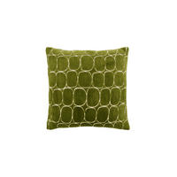 DEKOKISSEN Dothan Grün 45/45/10 cm - Olivgrün, Textil (45/45cm) - Light & Living
