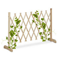 RANKGITTER - Hellbraun, Holz (180/73/28cm) - Relaxdays