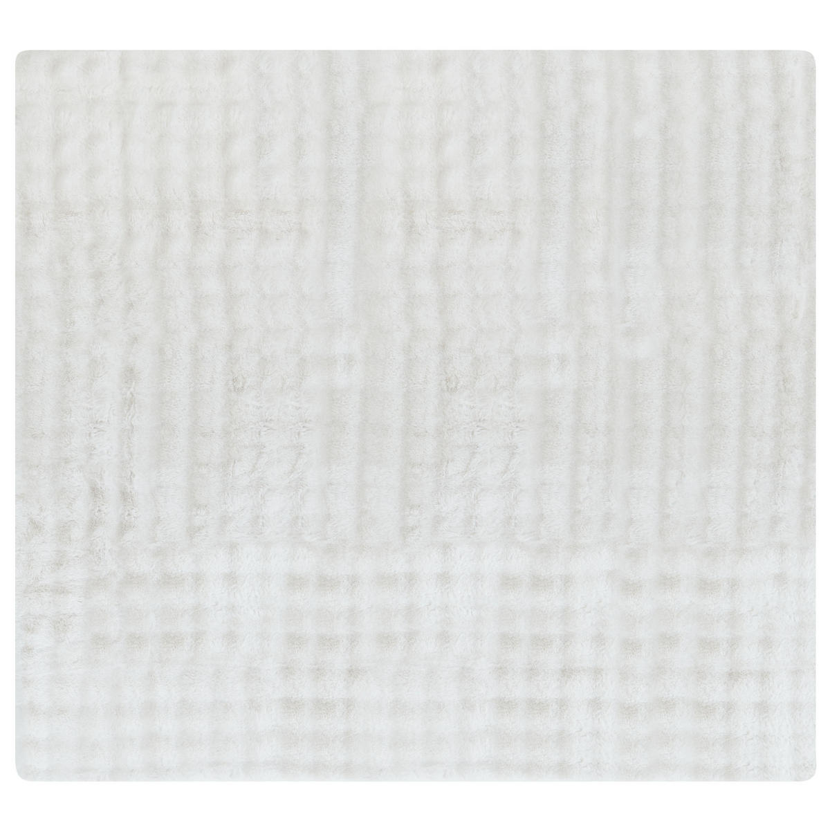 PŘIKRÝVKA Umělá kožešina 200/220 cm Bílá Salka - bílá, plast (200/220cm) - Beliani