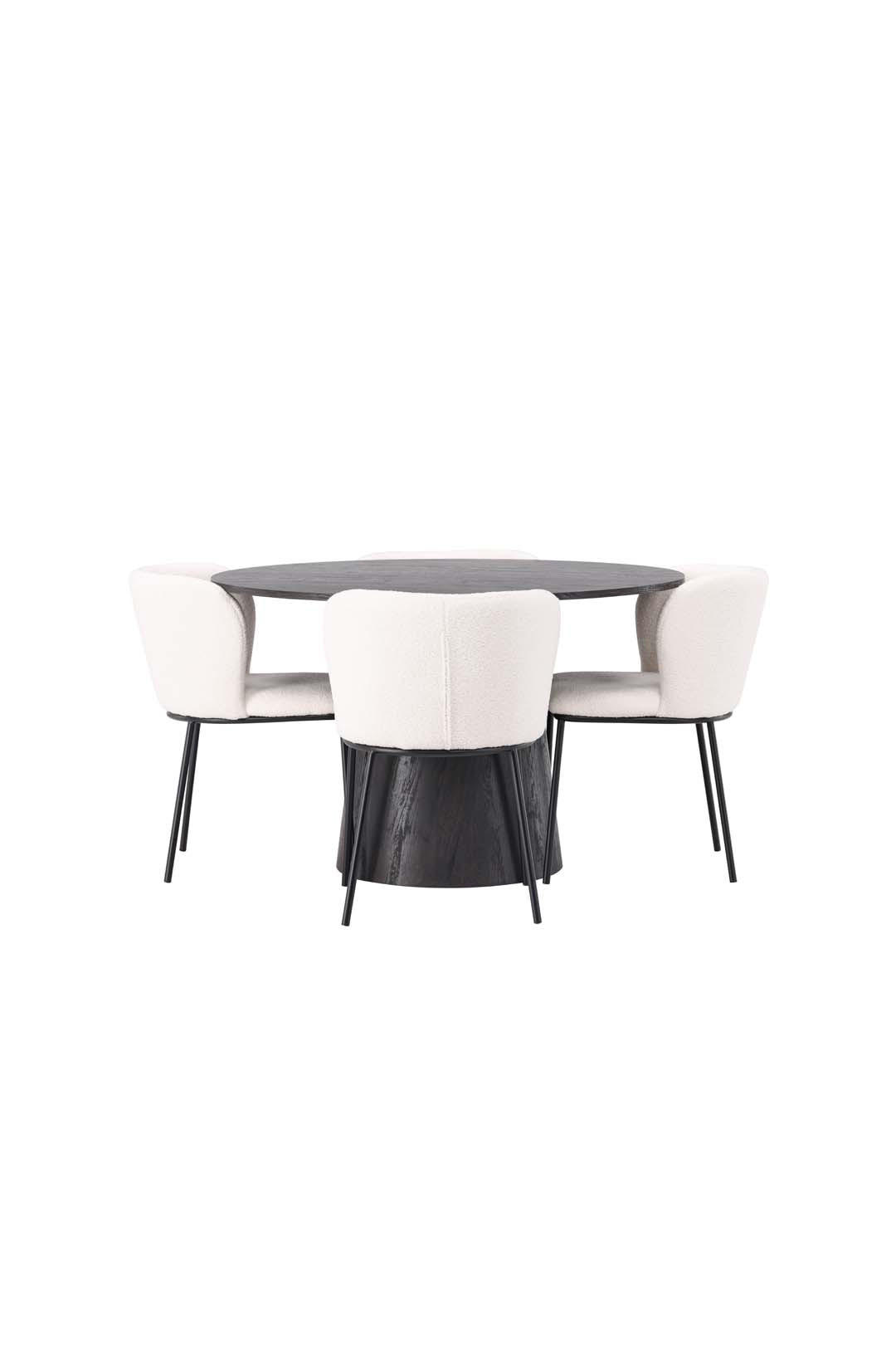TISCHGRUPPE Mocca - Braun, Holzwerkstoff (120/75/120cm) - ebuy24