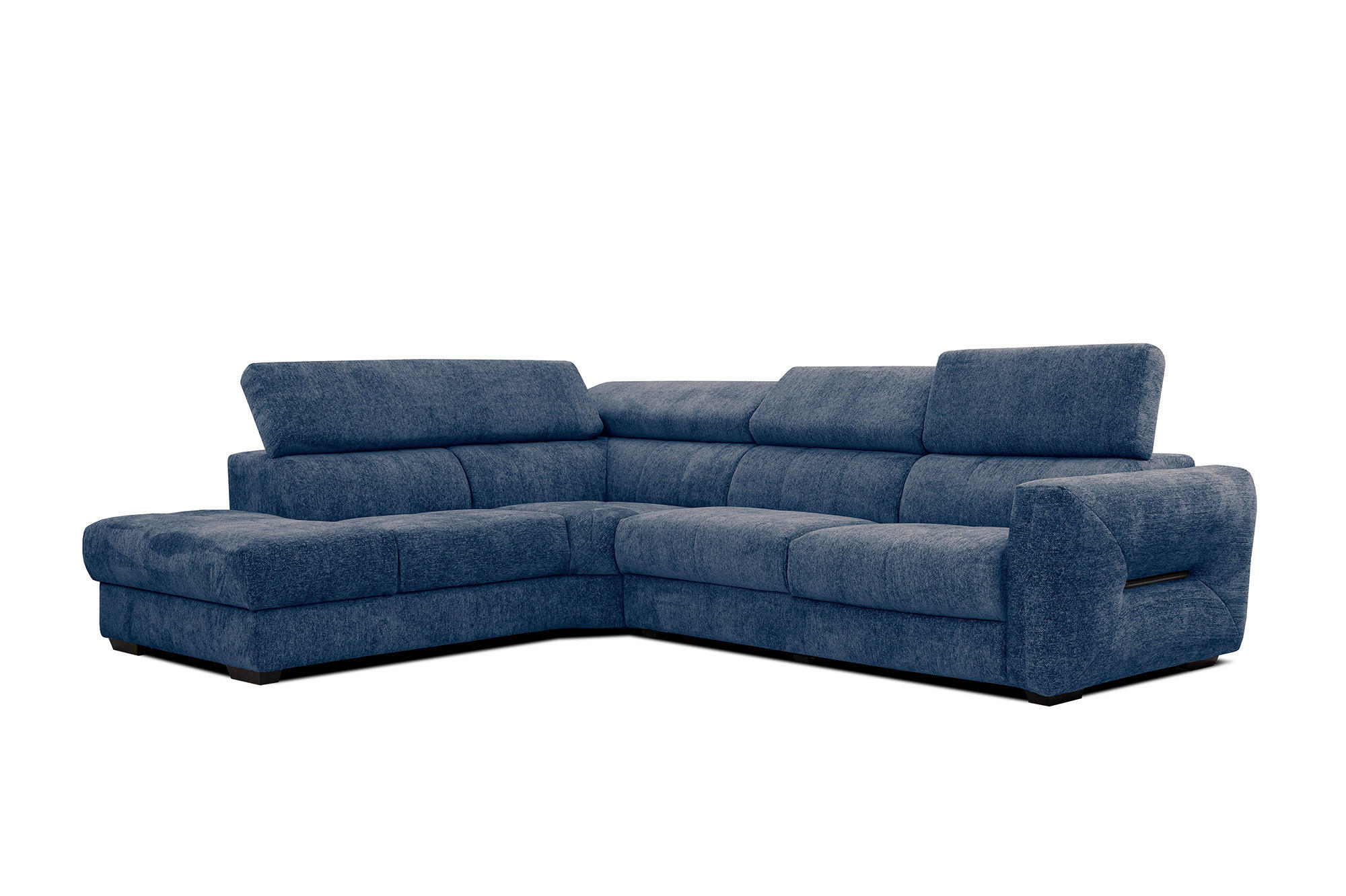 ECKSOFA CALVERA 5-Sitzer, dunkelblau - Dunkelblau, Holzwerkstoff/Textil (239/298cm) - Courtois Laville