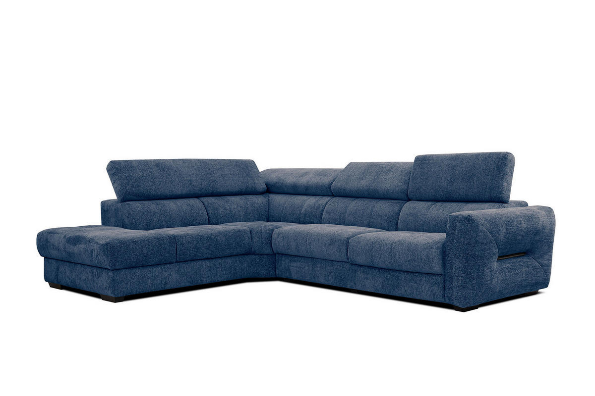 ECKSOFA CALVERA 5-Sitzer, dunkelblau - Dunkelblau, Holzwerkstoff/Textil (239/298cm) - Courtois Laville