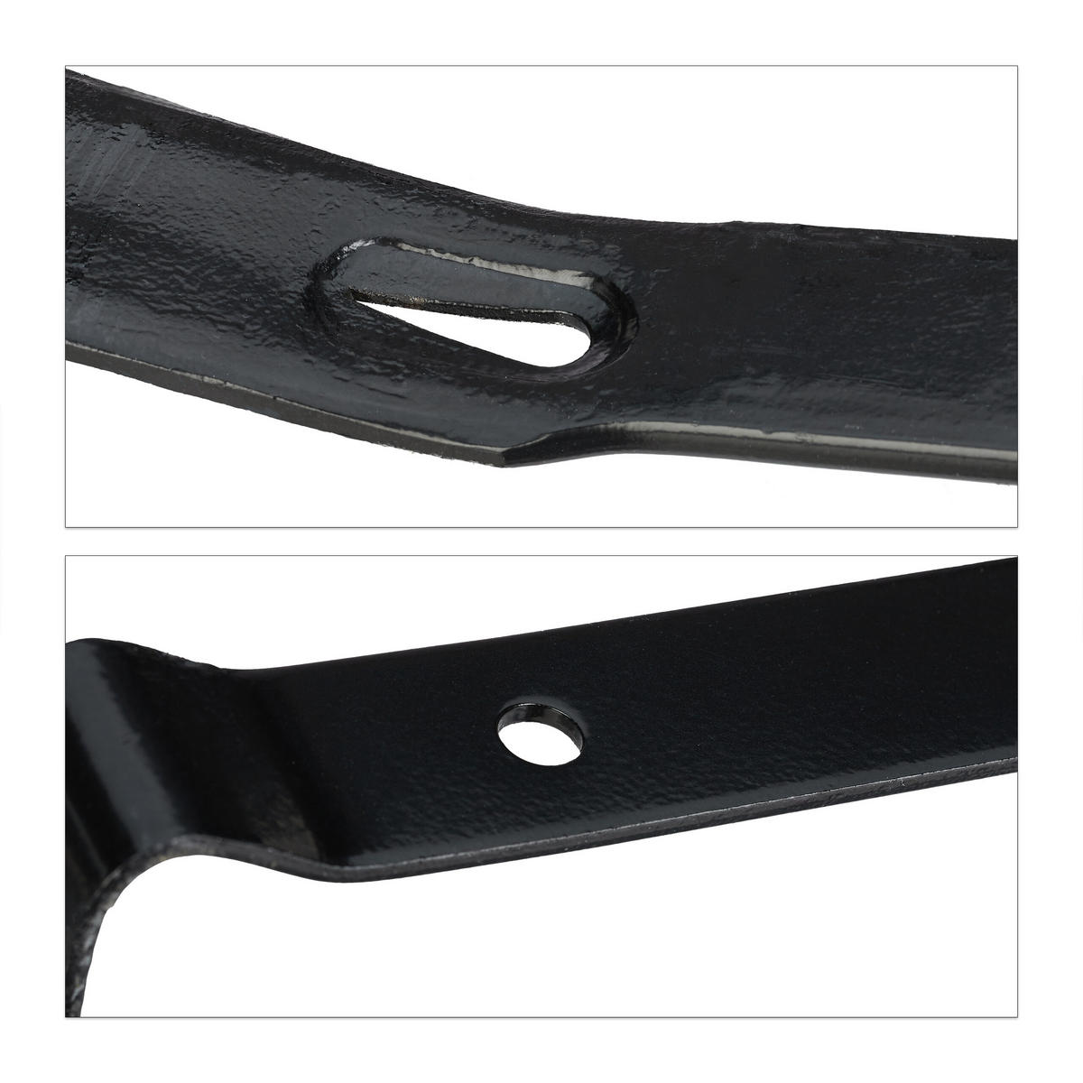 4-TLG.BRECHEISEN-SET - Schwarz, Metall (2.5/2/45cm) - Relaxdays