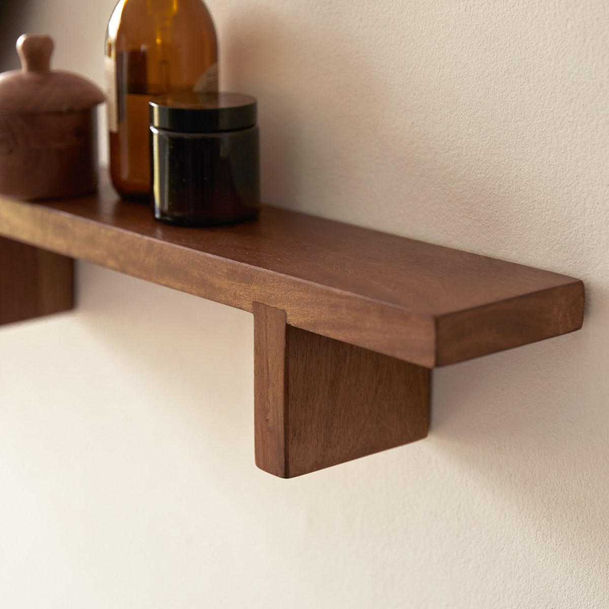 BADREGAL Bahya Braun aus Palisander - Braun, Holz (90/10/10cm) - Tikamoon
