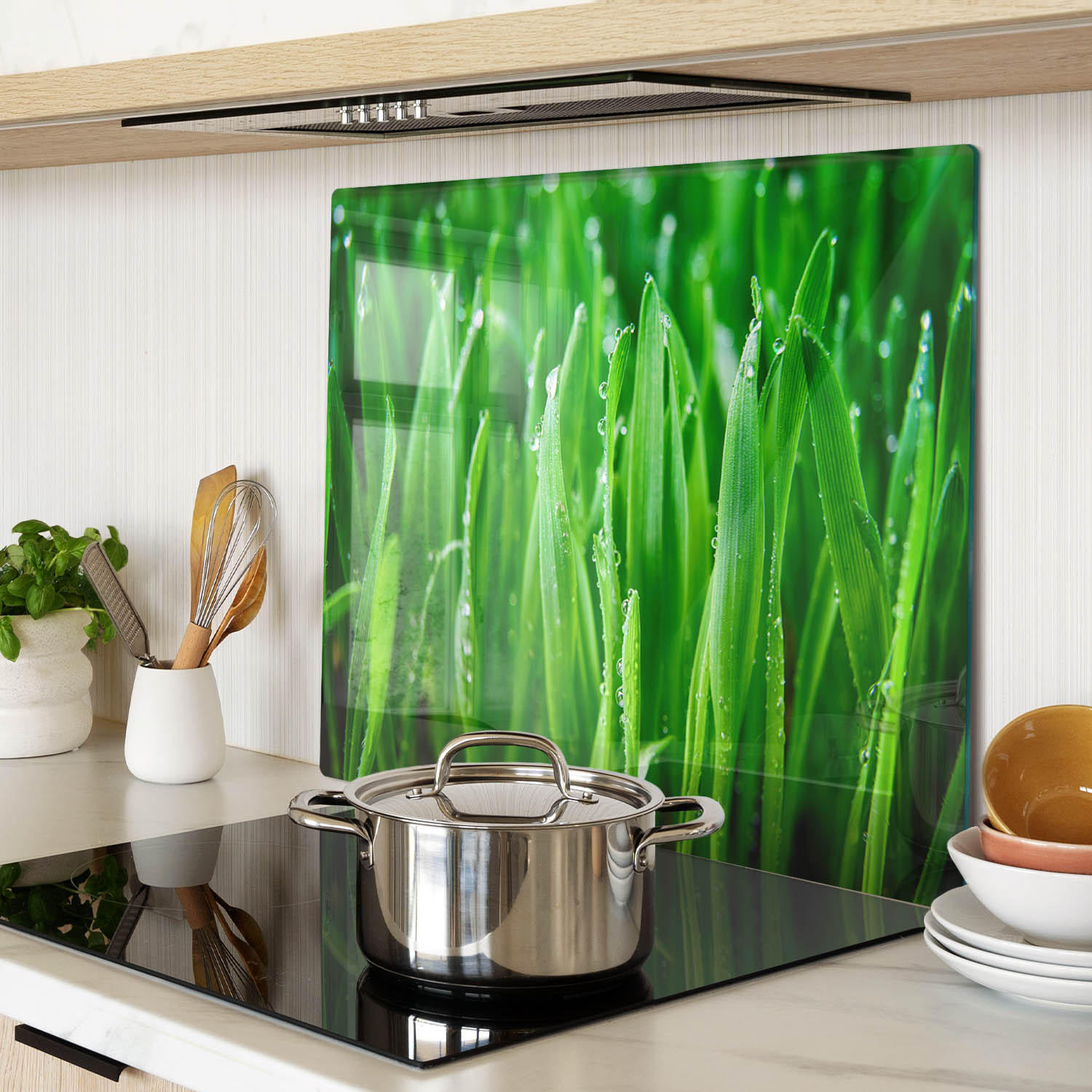 GLASPLATTE 60x52 cm Gras - Grün, Glas (60/0.4/52cm) - TULUP