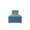 BOXBETT ZILANO 1 mit Matratze H3 und Topper 80x200 Cosmic 5 rechts - Blau, Holz/Textil (80/200cm) - Bedante