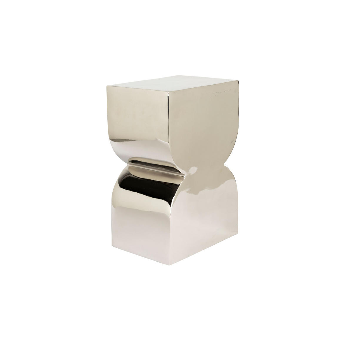 BEISTELLTISCH Cones Silber - Silberfarben, Metall (21/30/45cm) - Zuiver