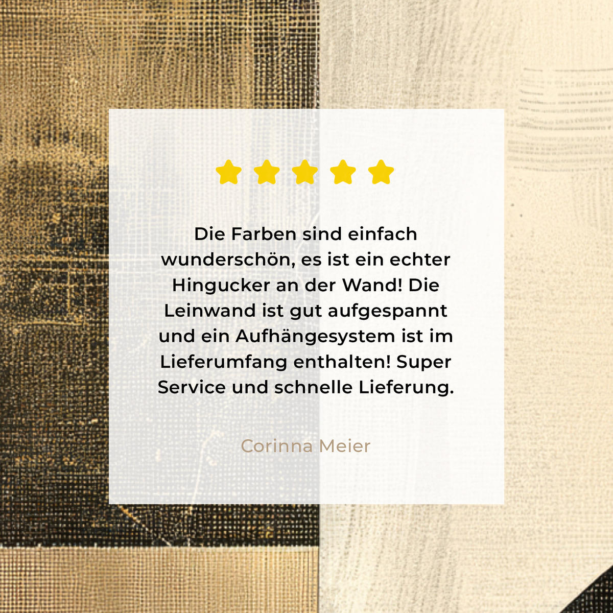 LEINWANDBILD Abstrakt - Geometrische Formen - Schwarz - Gold 40x60 cm - Ecru, Textil (40/60cm) - MuchoWow