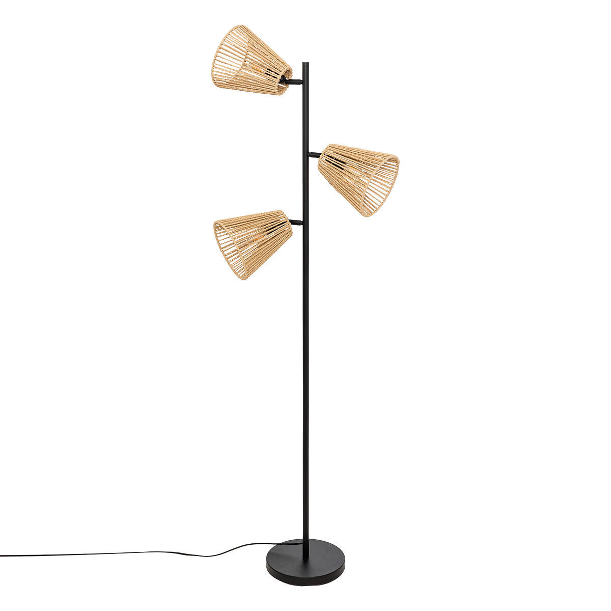 STEHLAMPE Boho-Stil Giada 150 cm - Braun, Metall (49.5/24/150cm) - Atmosphera Createur d´interieur