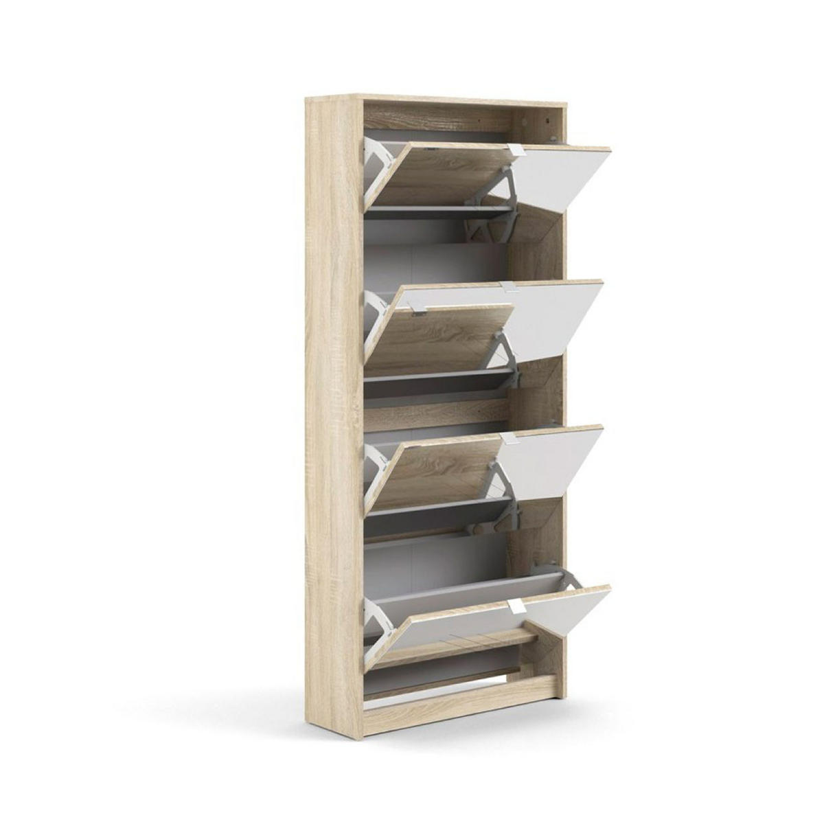 SCHUHKIPPER Eiche Dekor - Eichefarben, Holzwerkstoff (70/162/24cm) - ebuy24