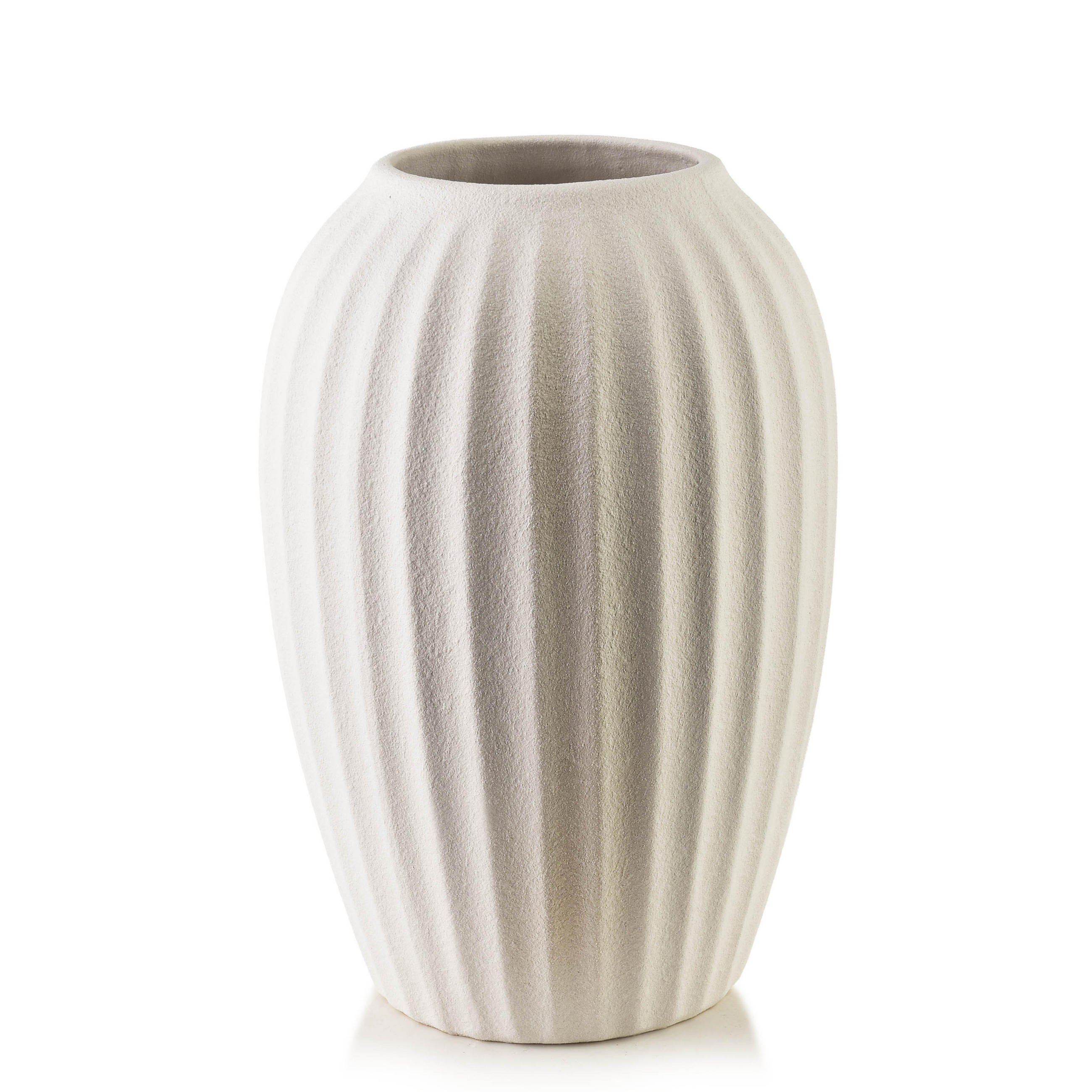 VAZA Manon 15/8/25cm Bež Poliresin - bež, plastika (28cm) - Mondex