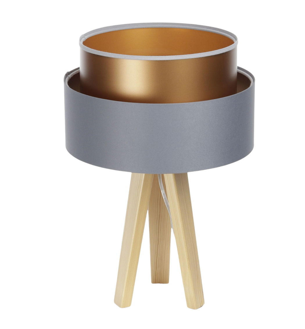 TISCHLAMPE Grau 30/45 cm - Braun, Kunststoff (30/0.7/45cm) - ONZENO