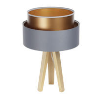 TISCHLAMPE Grau 30/45 cm - Braun, Kunststoff (30/0.7/45cm) - ONZENO