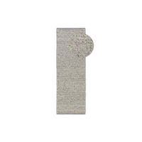 WOLLTEPPICH Lana Grau 80x250 cm - Grau, Textil (80/1cm) - KUNSTLOFT