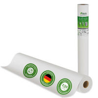 GLATTVLIES - Weiß, 10,05 m x 0,53 m - 130g/m² - Weiß, Papier (1005/53cm) - Veluxis