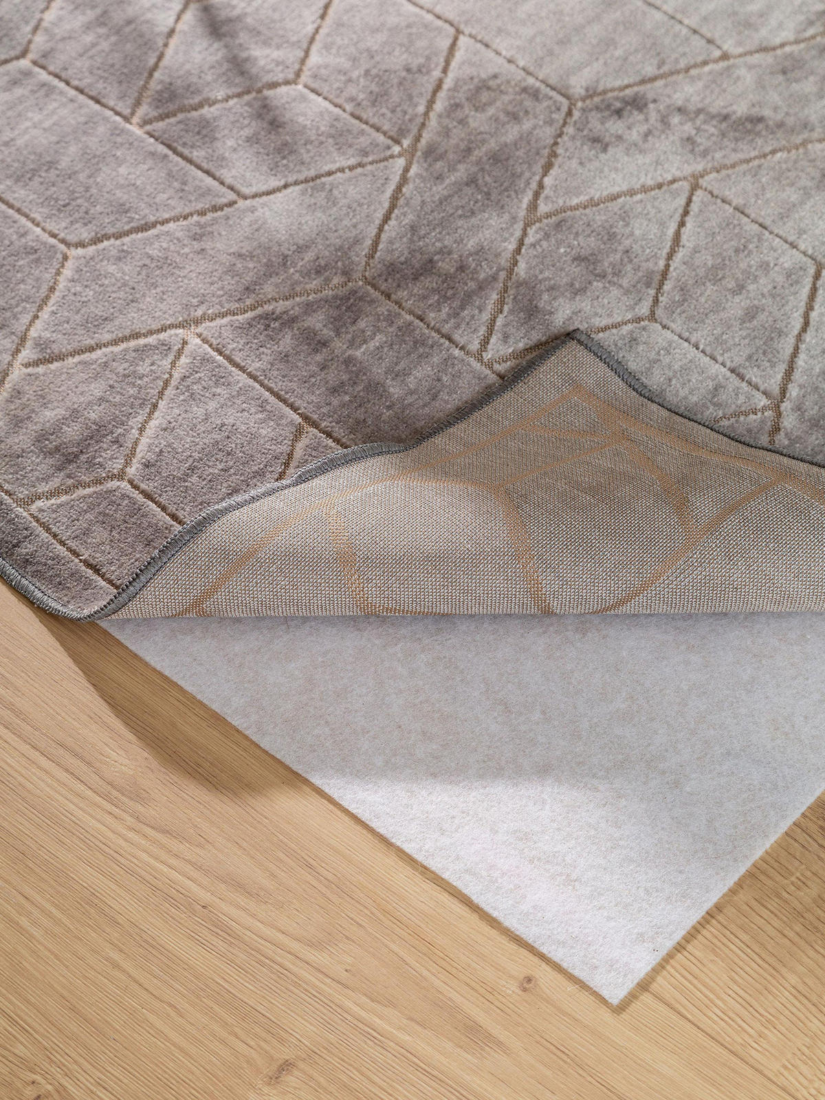 TEPPICH Daisy Grau 140x200 cm - Grau, Textil (140/200cm) - benuta