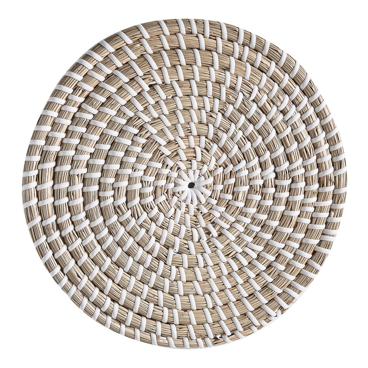 WANDDEKORATION Seegras beige Cantho - Beige, Naturmaterialien (40/40/7cm) - Beliani