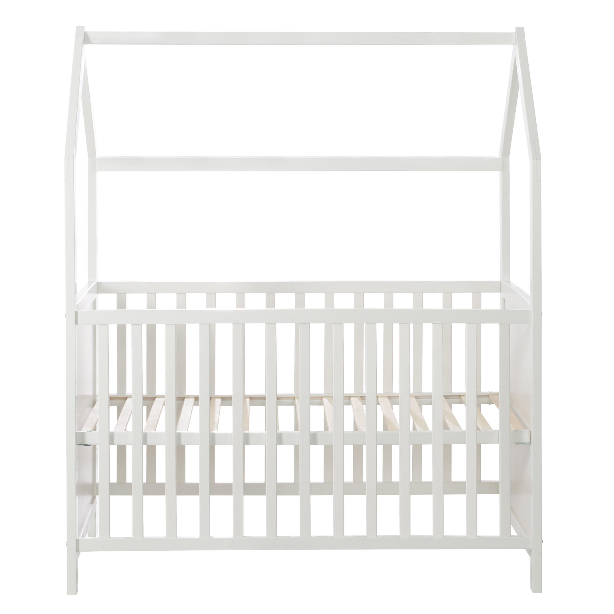 HAUSBETT 60 x 120 cm weiß - Weiß, Holzwerkstoff (60/120cm) - Roba