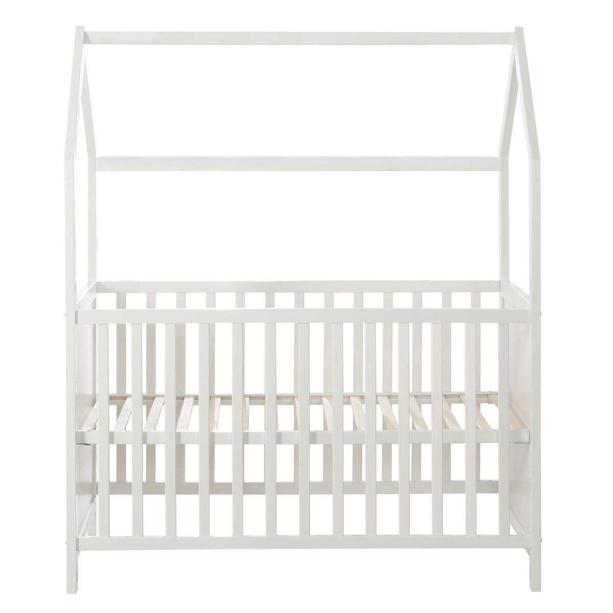 HAUSBETT 60 x 120 cm weiß - Weiß, Holzwerkstoff (60/120cm) - Roba
