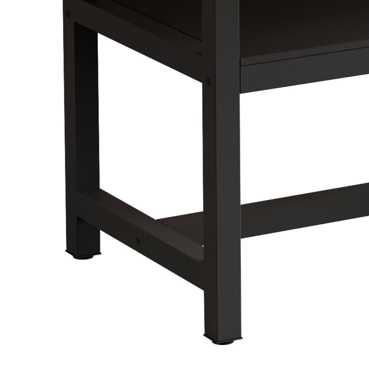 ESSTISCH 160/90/76 cm im Industriedesign DE-40048 Schwarz - Schwarz, Holzwerkstoff (90/160/76cm) - ComfortXL