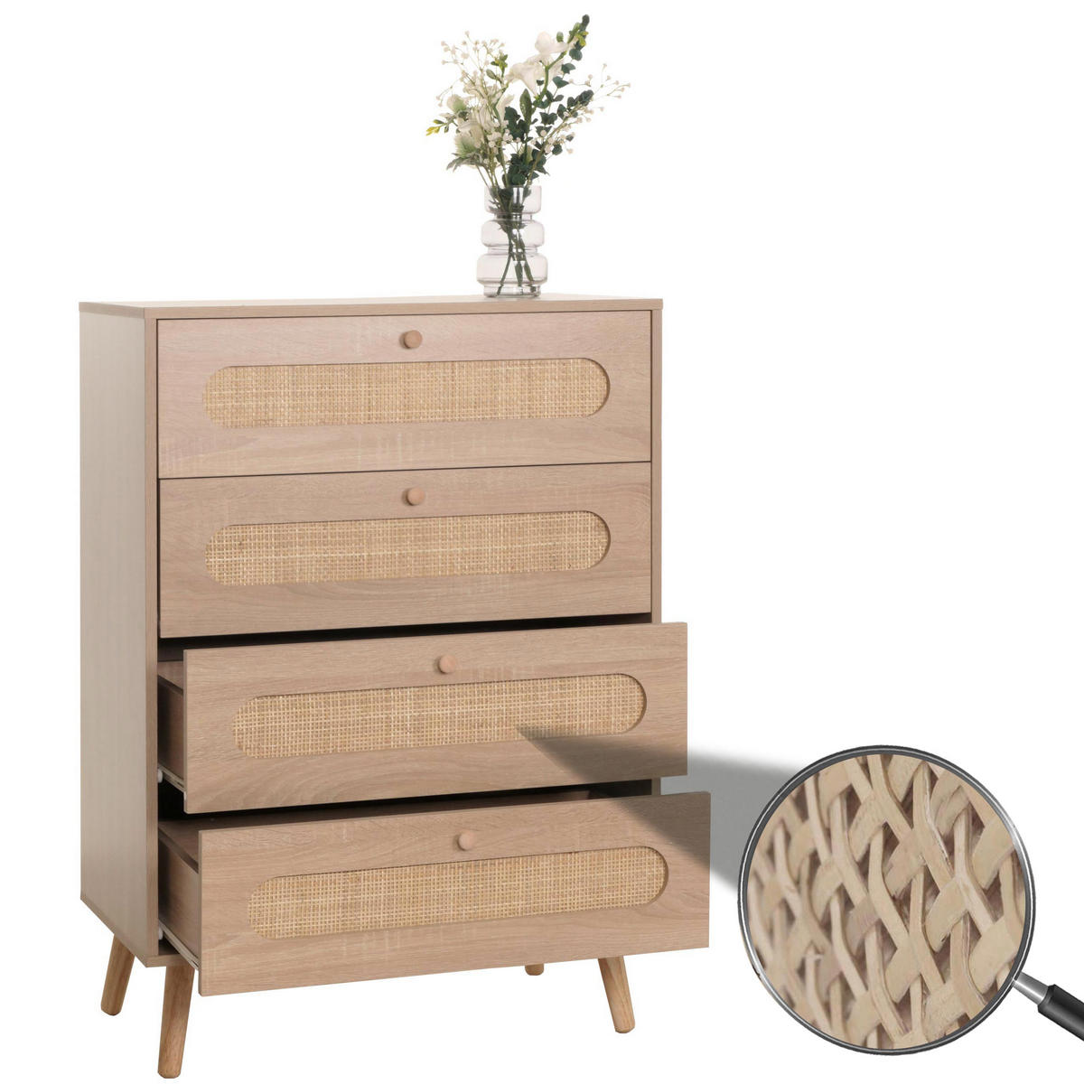 KOMMODE Braun - Braun, Holz (71/101/42cm) - MCW