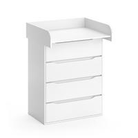 Weiß, Holzwerkstoff (83.6/117/69.7cm) - Vicco