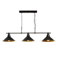 HÄNGELEUCHTE Erika Schwarz 40W - Schwarz, Metall (108/24/55cm) - Concept Usine