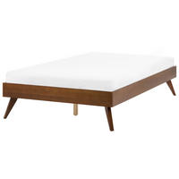 PAT fără tablie 120/200 placă MDF maro închis Berric - maro, lemn (120/200cm) - Beliani