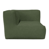 SESSEL mit gerader Rückenlehne - 1 Person - Stoff, Samt - Grün - - Grün, Textil (95/80/95cm) - Vente-Unique
