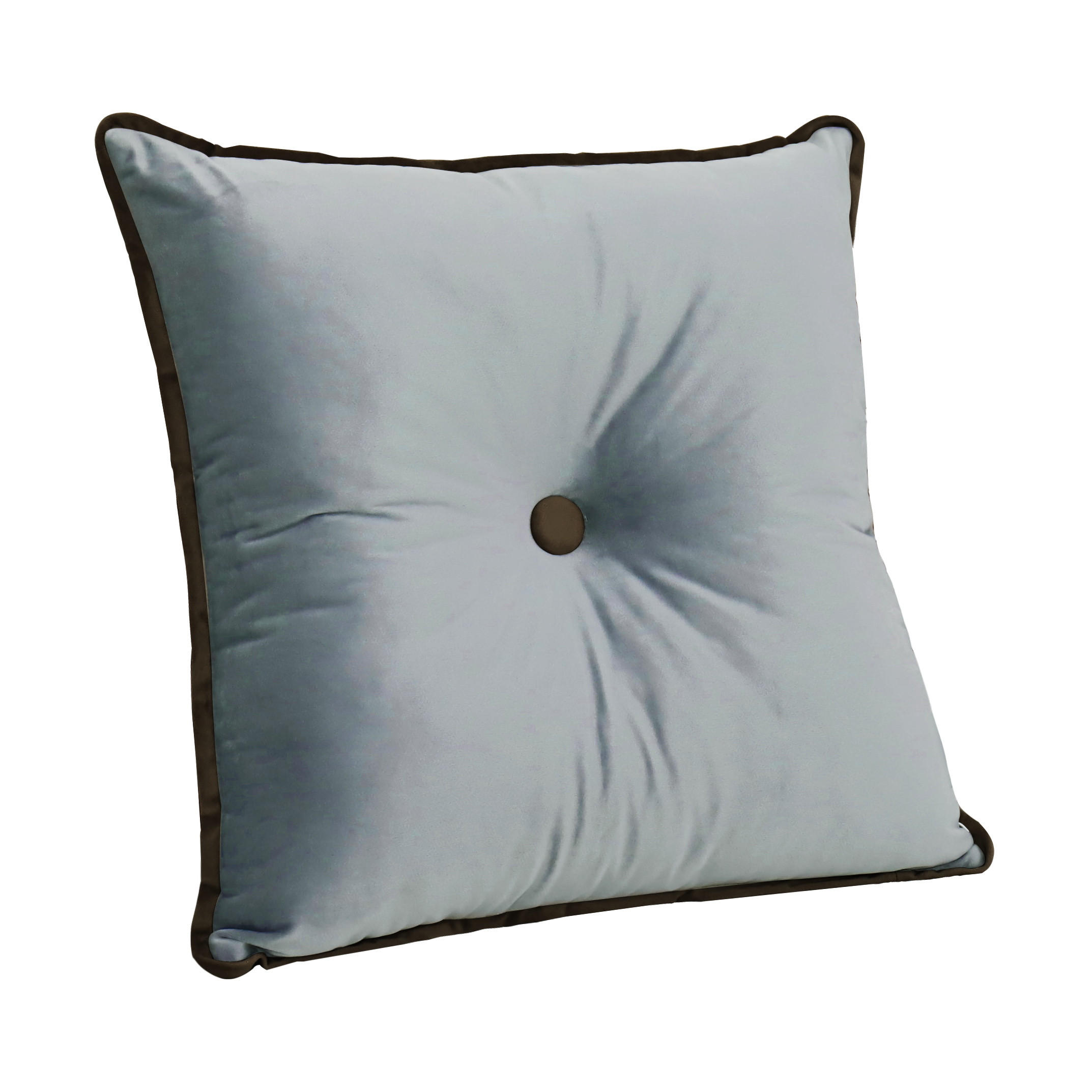 DEKOKISSEN Quadratische Samt 50*50cm - Grau, Textil (50/50cm) - Vercart