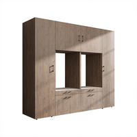 WASCHMASCHINENSCHRANK Serie 2 224cm Breit, 205cm Hoch - Eichefarben, Holzwerkstoff (224/205/67cm)